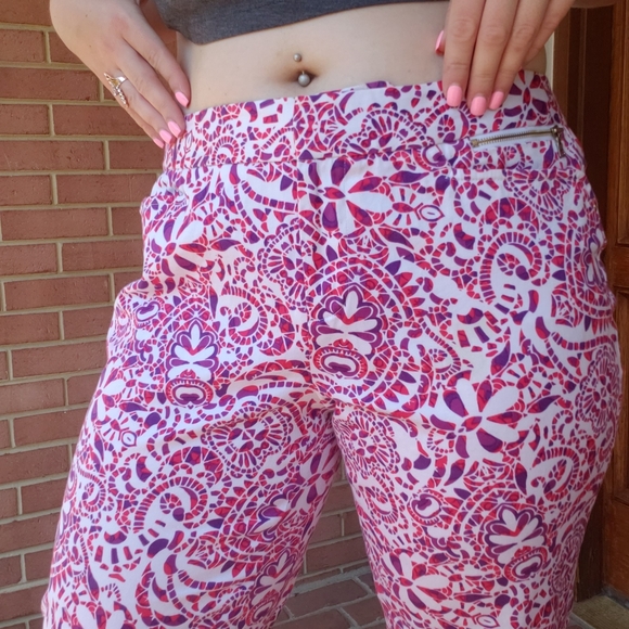 Colorful statement work capris - Picture 8 of 13